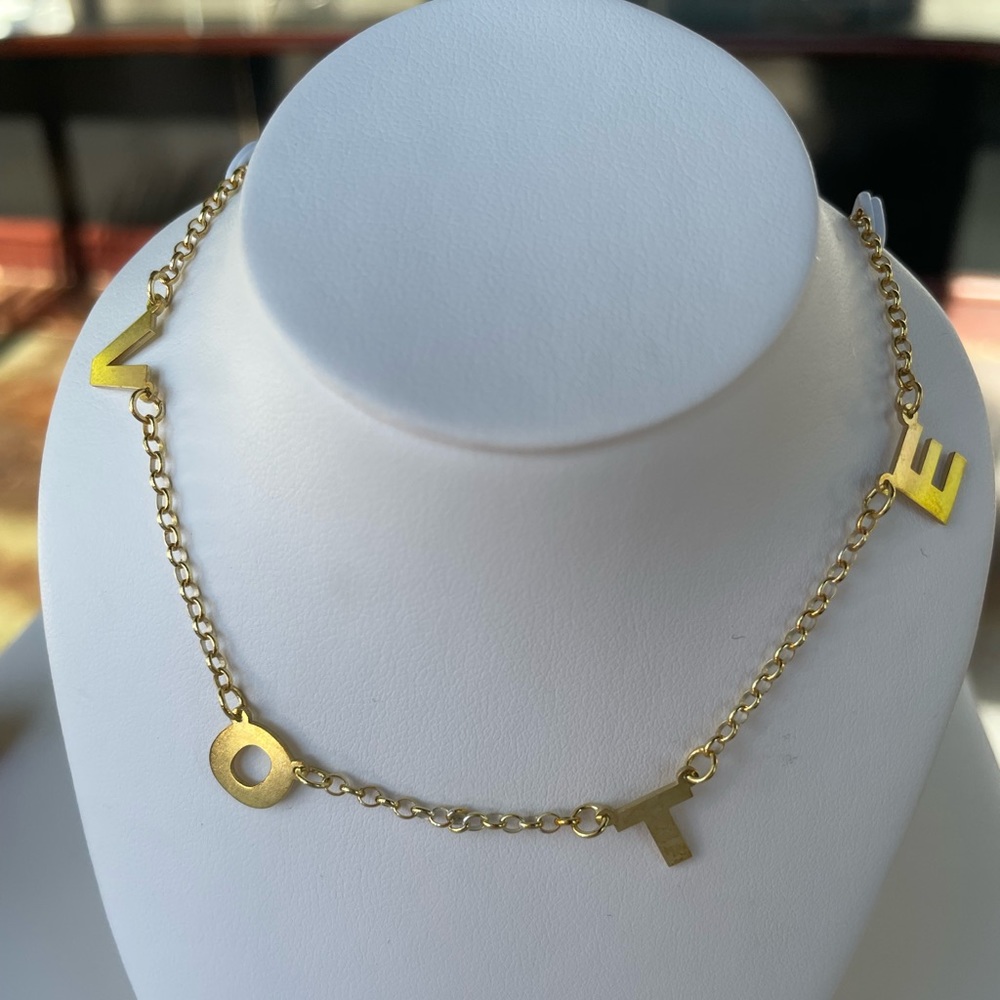 Vote Necklace